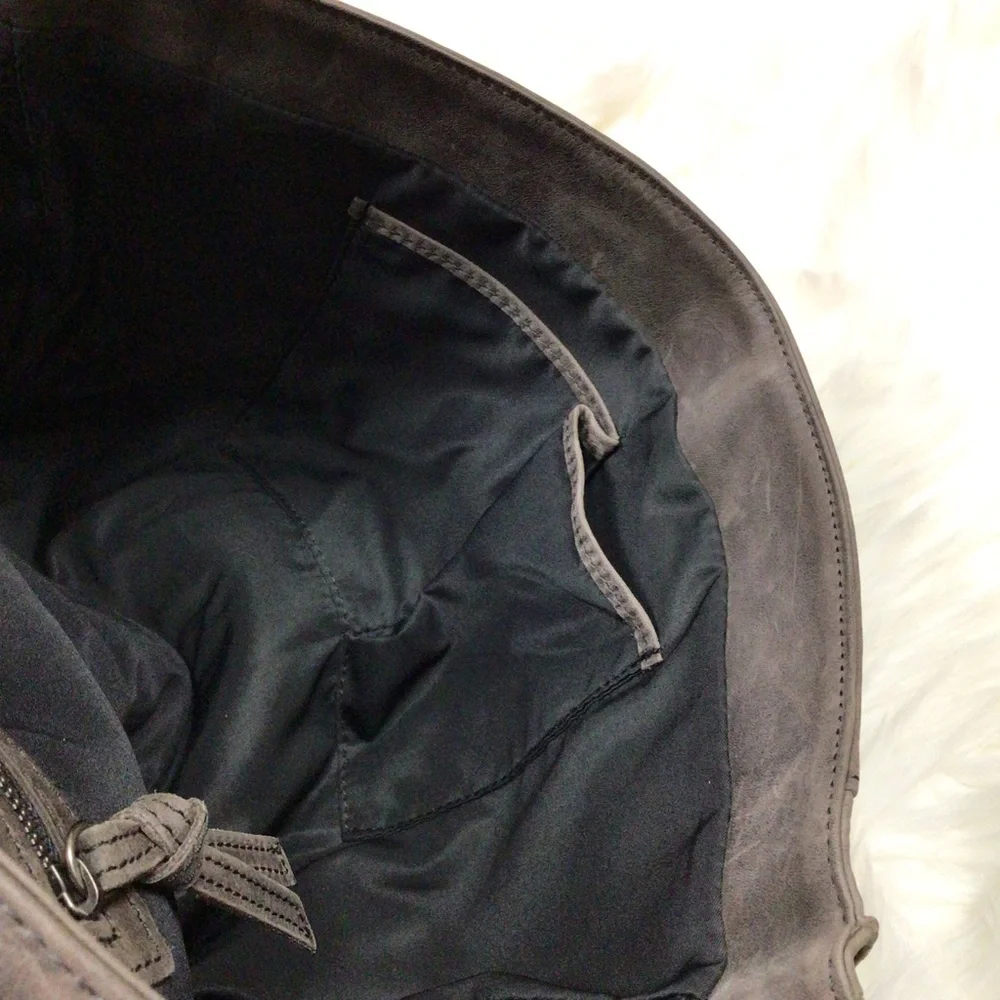 Tylie Malibu Y2K Brown Leather Laptop Messenger Bag